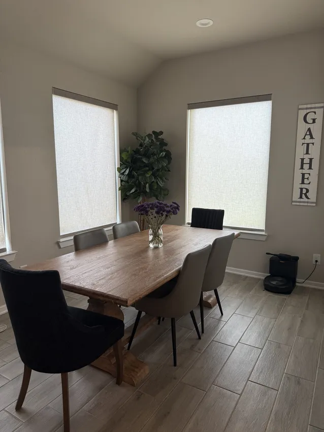 Olive Leaf Blinds window treatment installation 39
