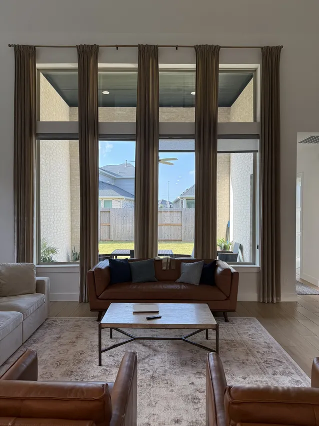 Olive Leaf Blinds window treatment installation 30