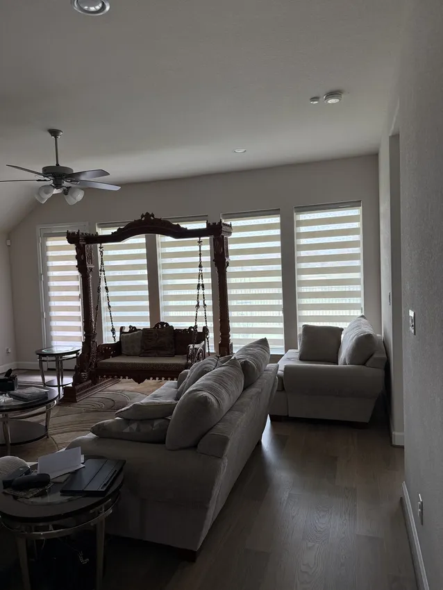Olive Leaf Blinds window treatment installation 19