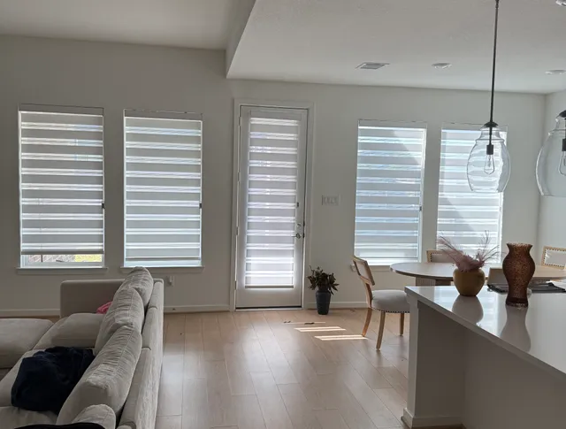 Olive Leaf Blinds window treatment installation 11