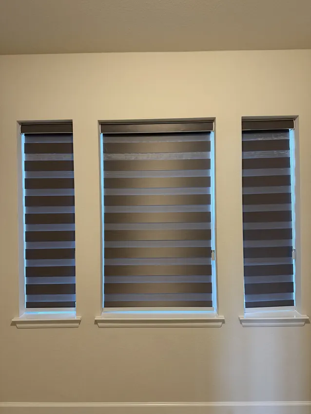 Olive Leaf Blinds window treatment installation 27