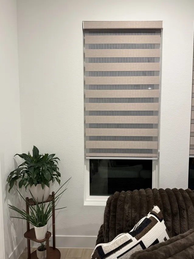 Olive Leaf Blinds window treatment installation 8