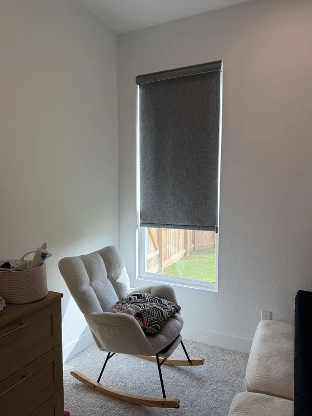 Olive Leaf Blinds window treatment installation 23