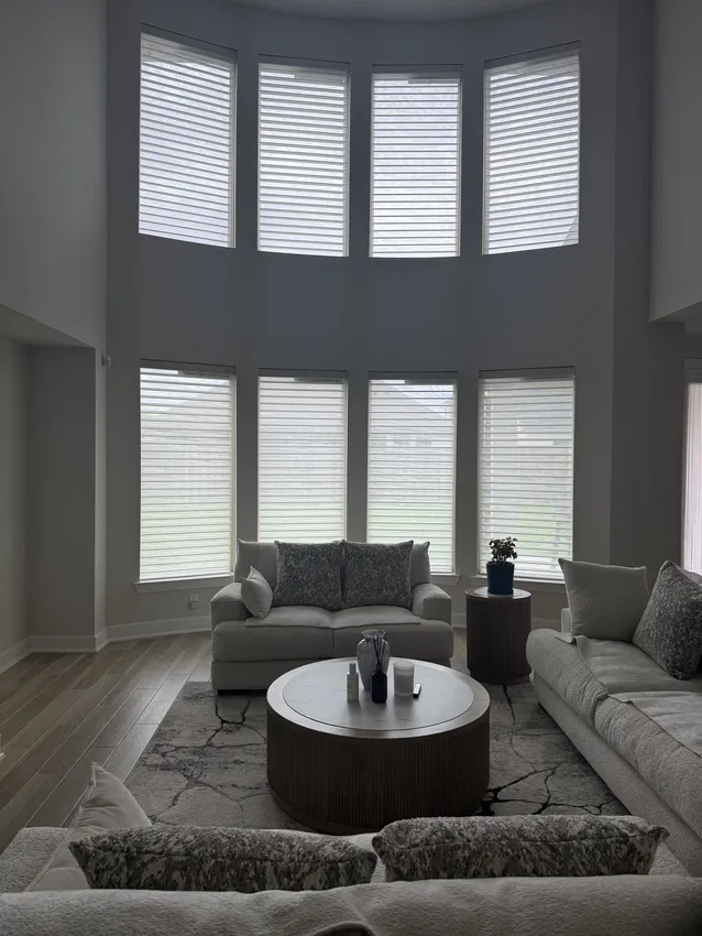 Olive Leaf Blinds window treatment installation 41