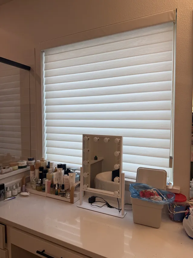 Olive Leaf Blinds window treatment installation 44