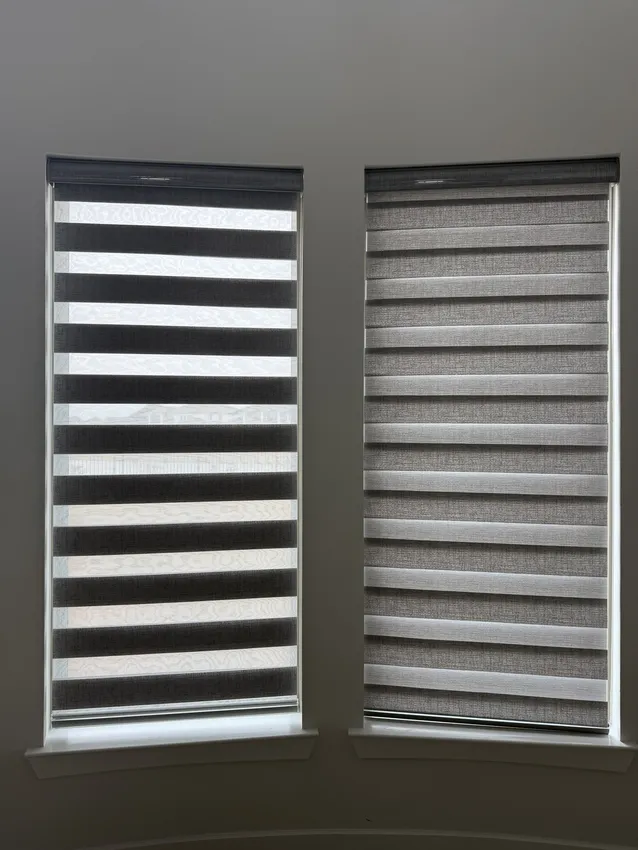 Olive Leaf Blinds window treatment installation 14