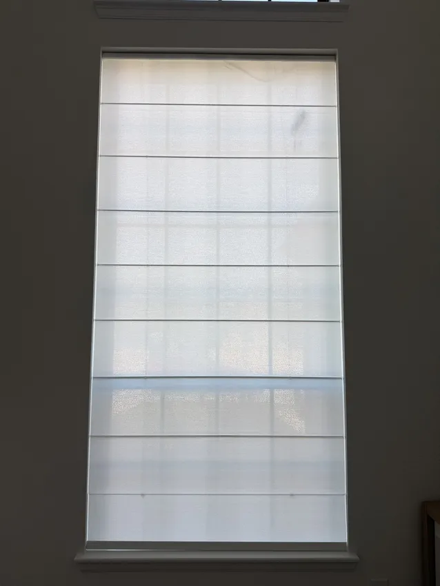 Olive Leaf Blinds window treatment installation 35