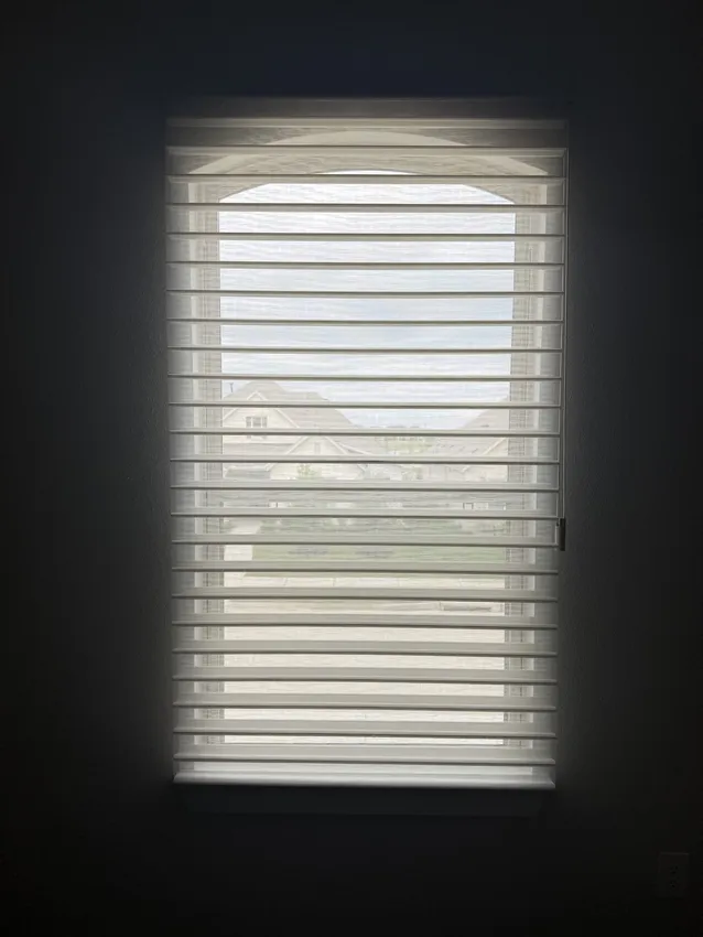 Olive Leaf Blinds window treatment installation 43